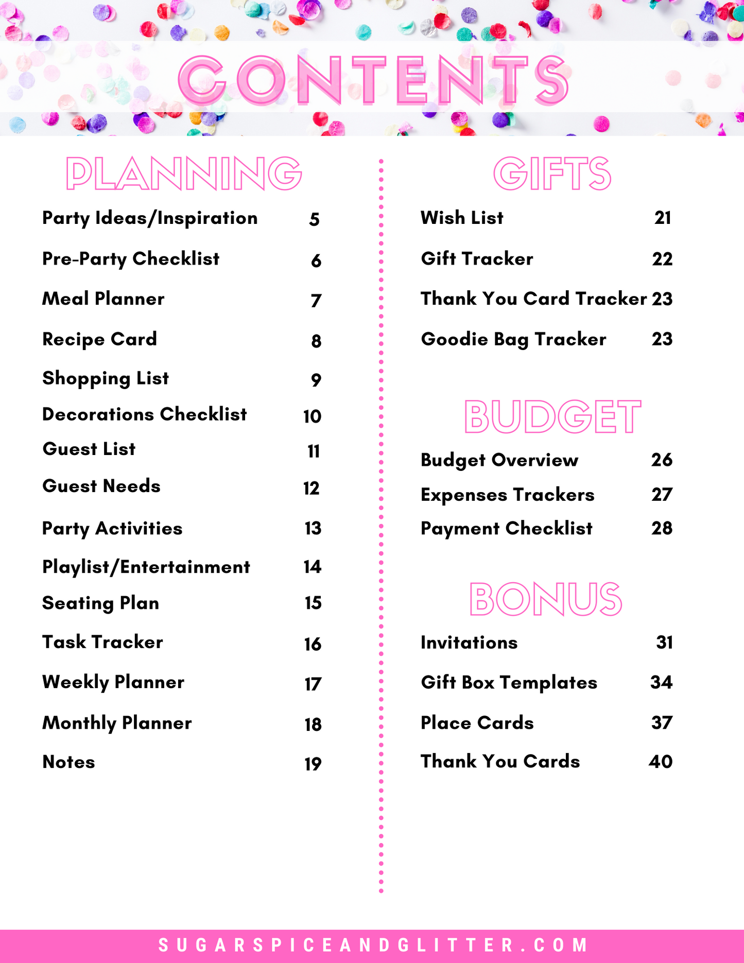 Your Complete Party and Event Planner