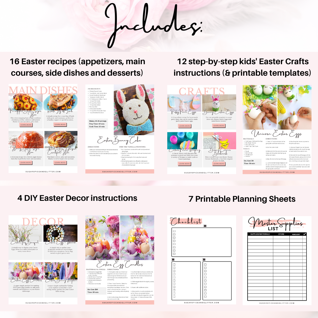 Ultimate Easter Planner: Organizer With Recipes, Crafts and More!
